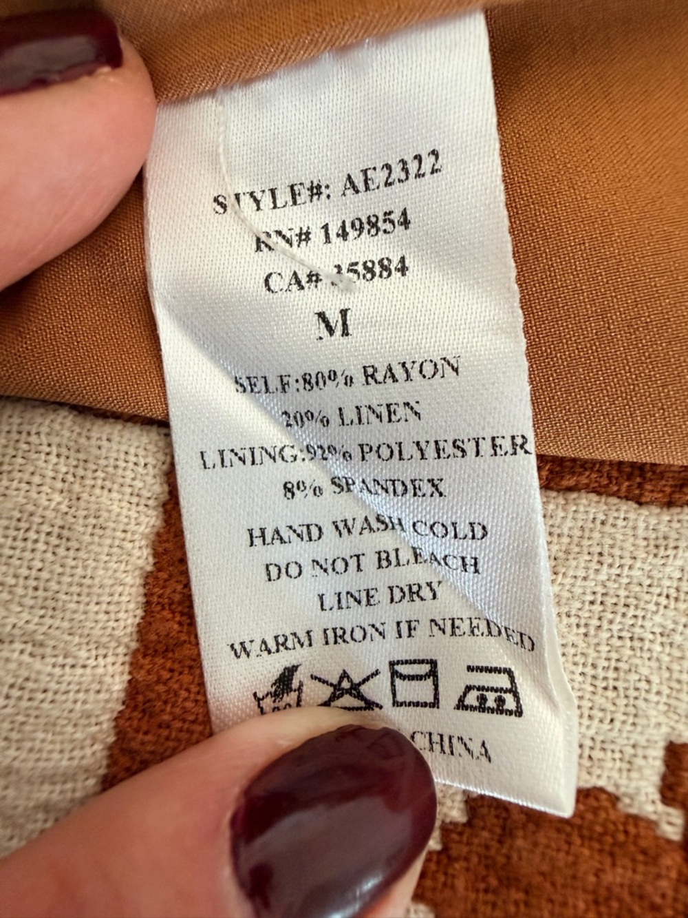 Sadie & Sage Earthen-Brown Floral Maxi Dress with Tie Shoulders - Picture 8 of 8